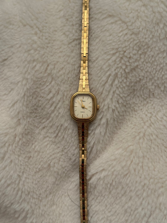 vintage timex gold watch