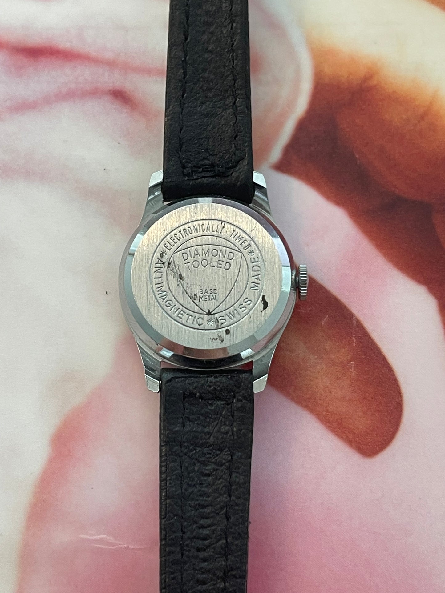 vintage Schiaparelli leather watch