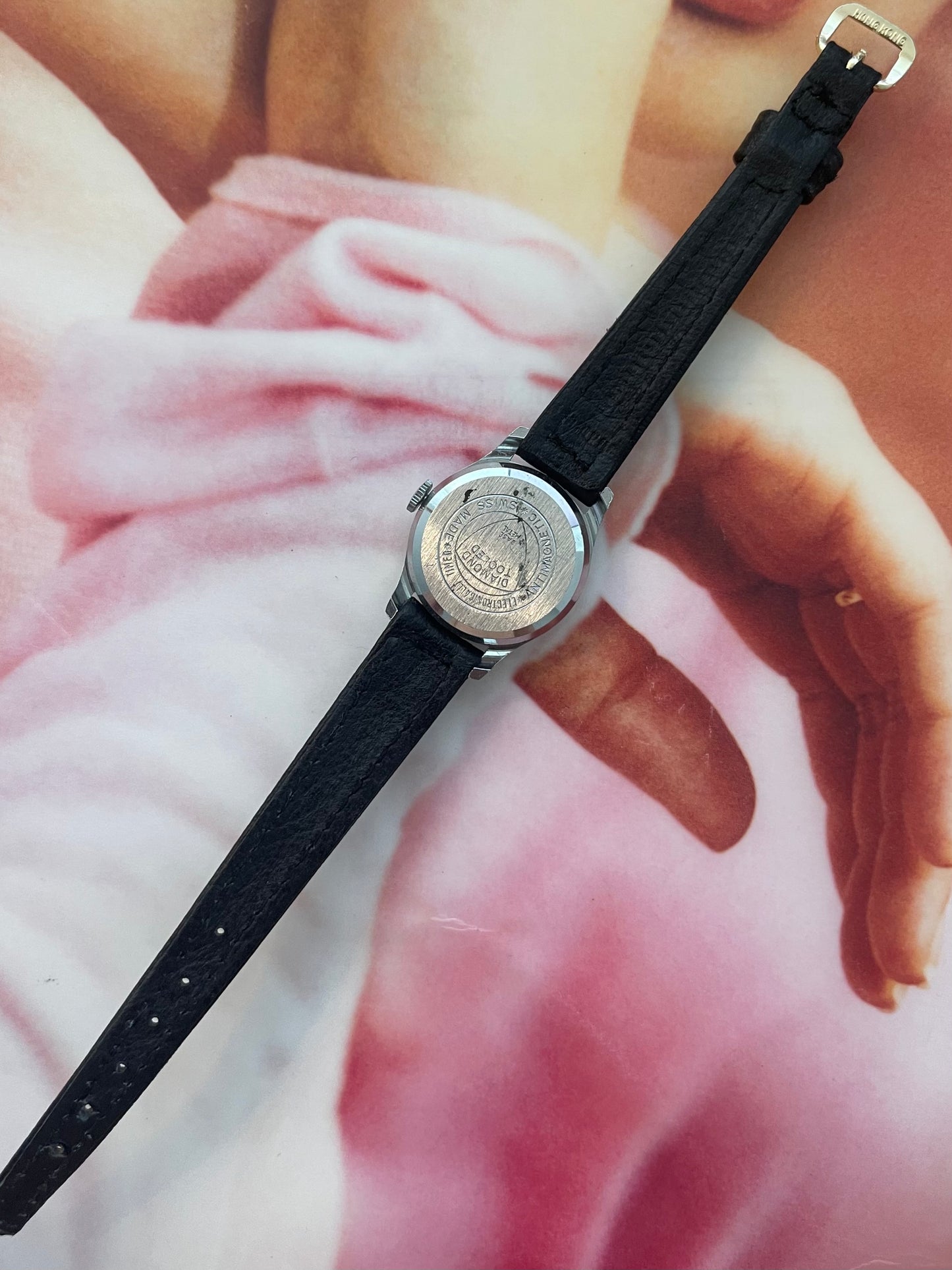 vintage Schiaparelli leather watch