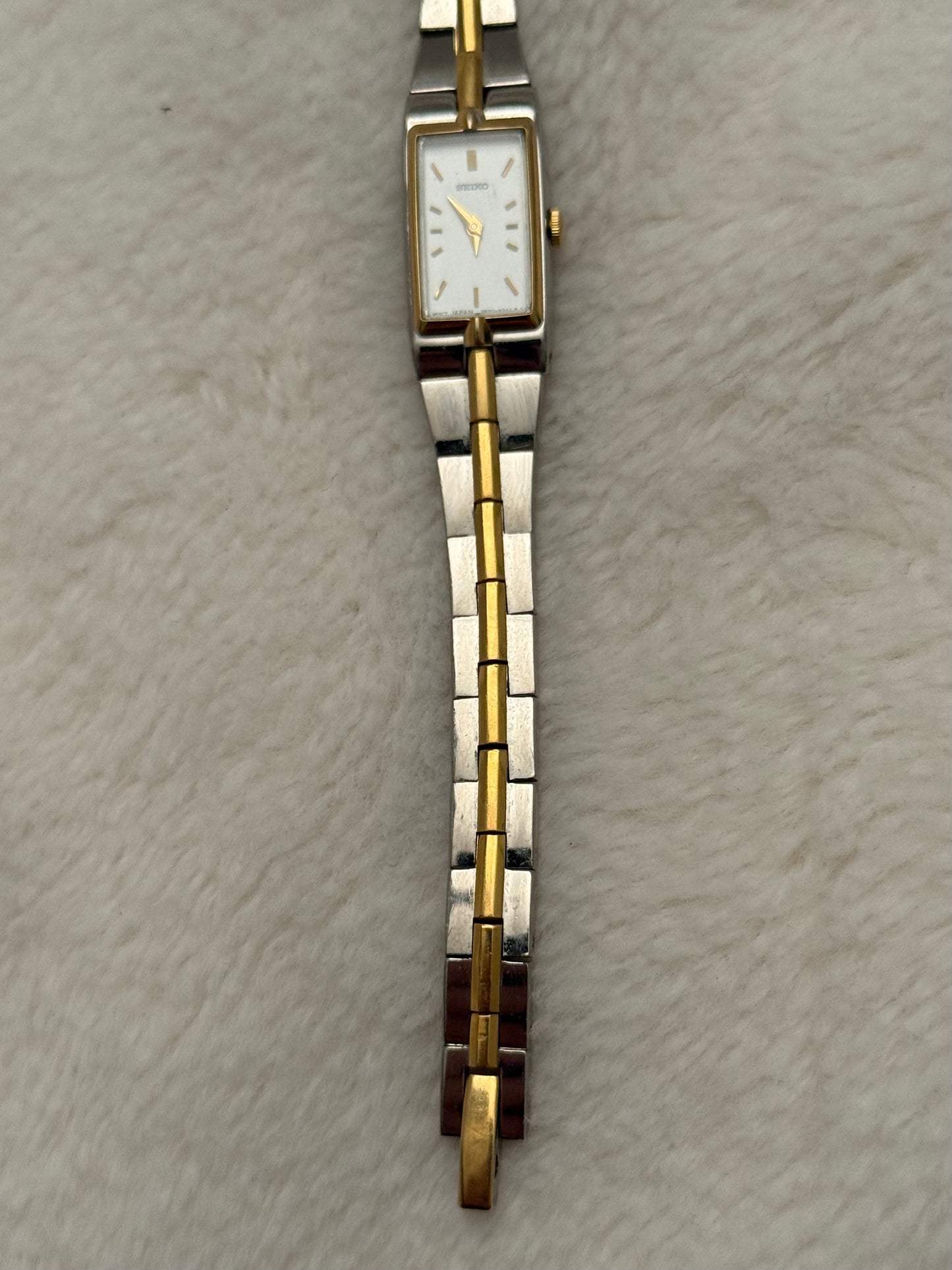 vintage seiko two tone watch