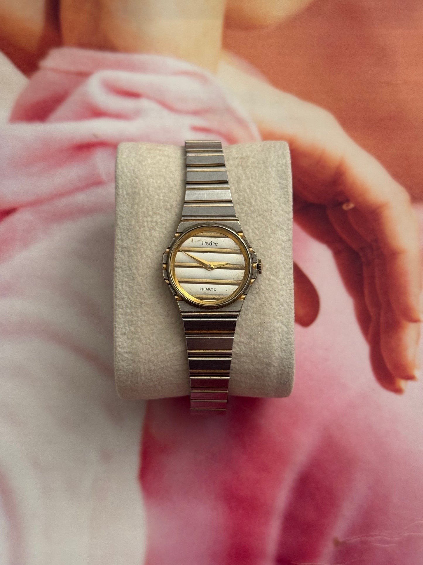 vintage pedre two tone watch