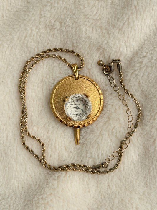 vintage Schiaparelli pendant watch