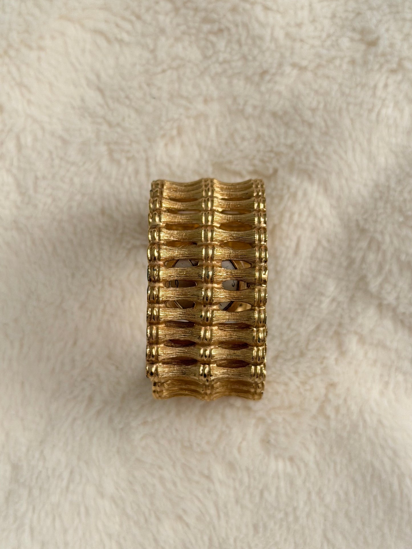 vintage Schiaparelli bamboo peekaboo watch