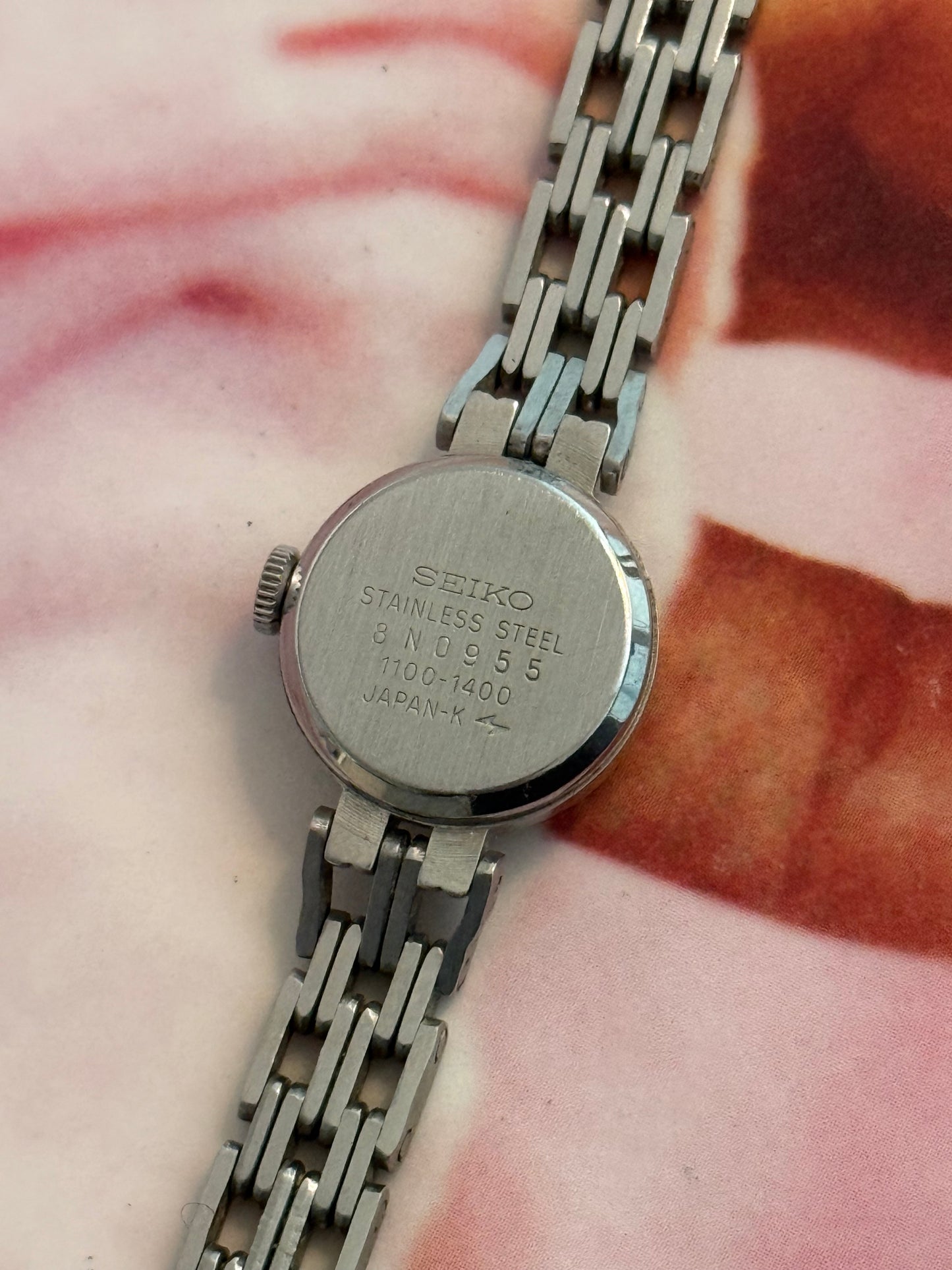 vintage seiko silver watch