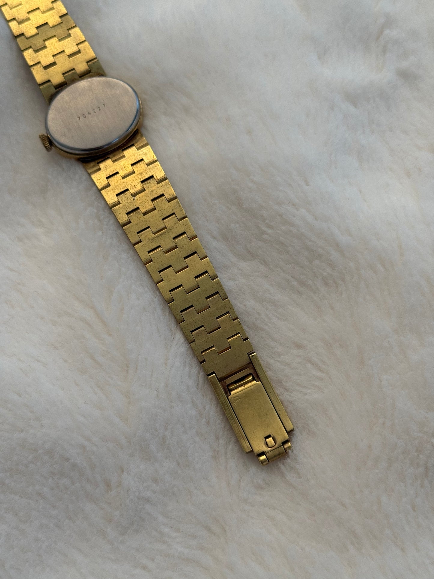 vintage Schiaparelli gold hobnail watch
