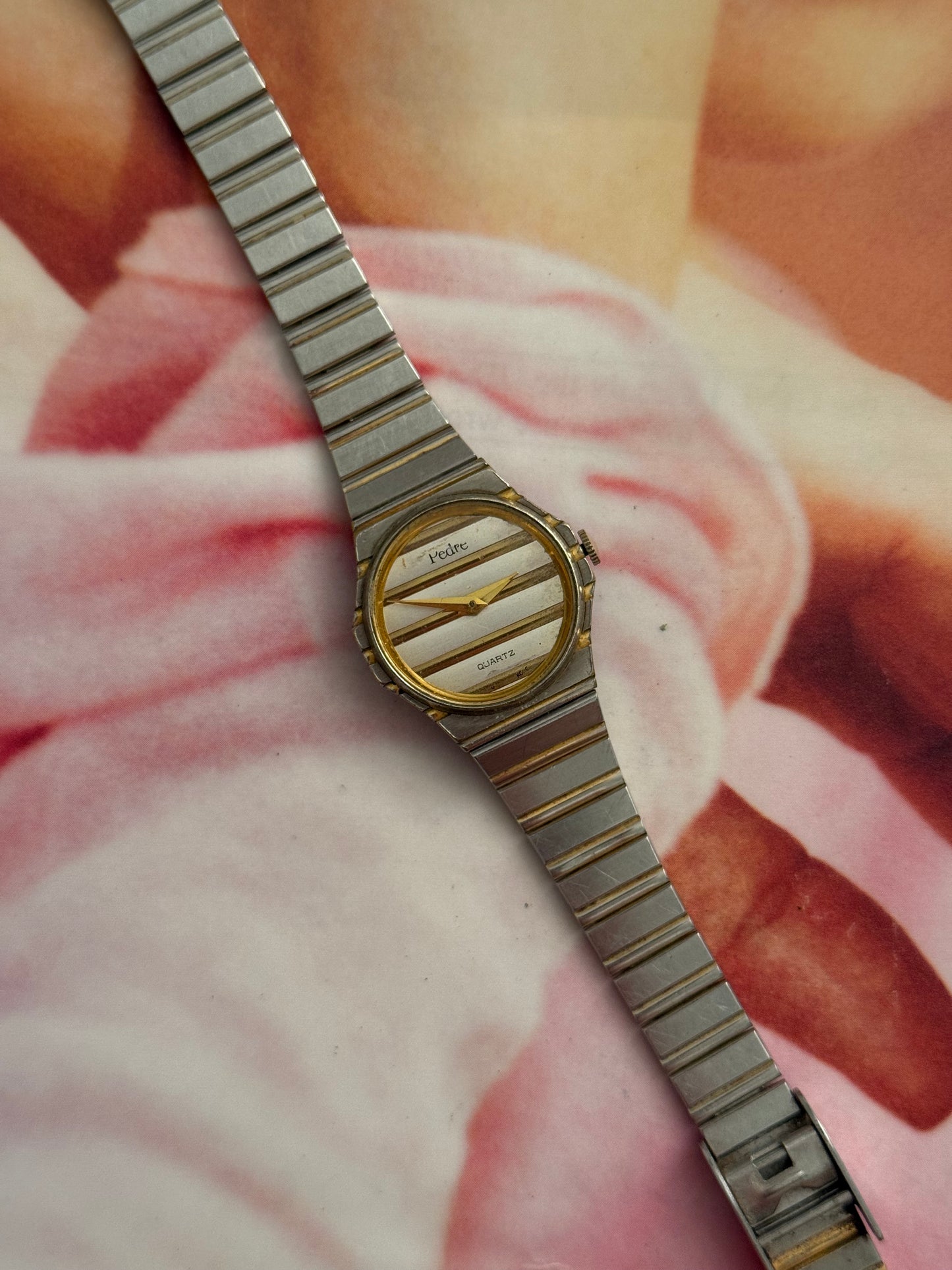 vintage pedre two tone watch