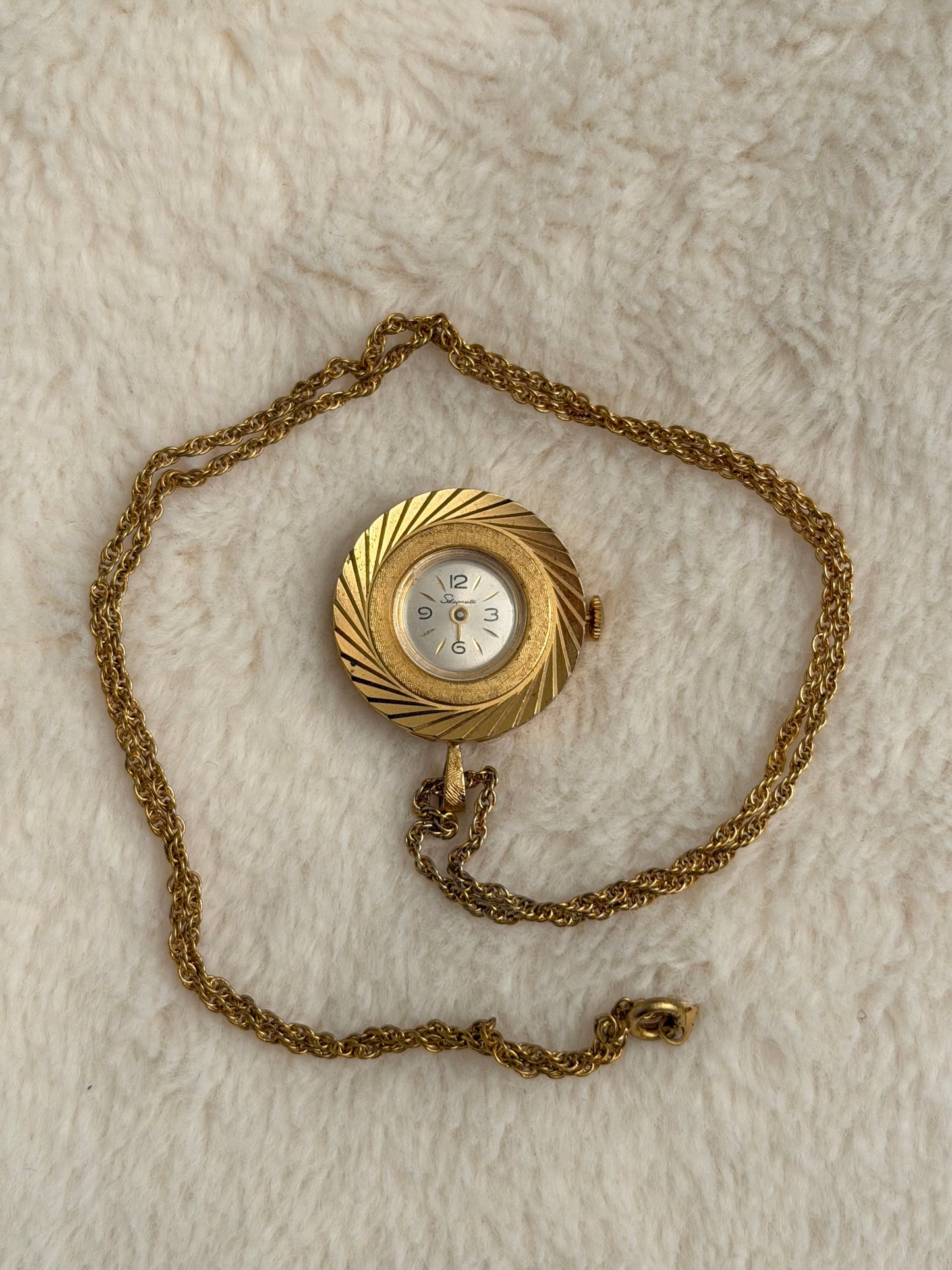 vintage Schiaparelli pendant watch