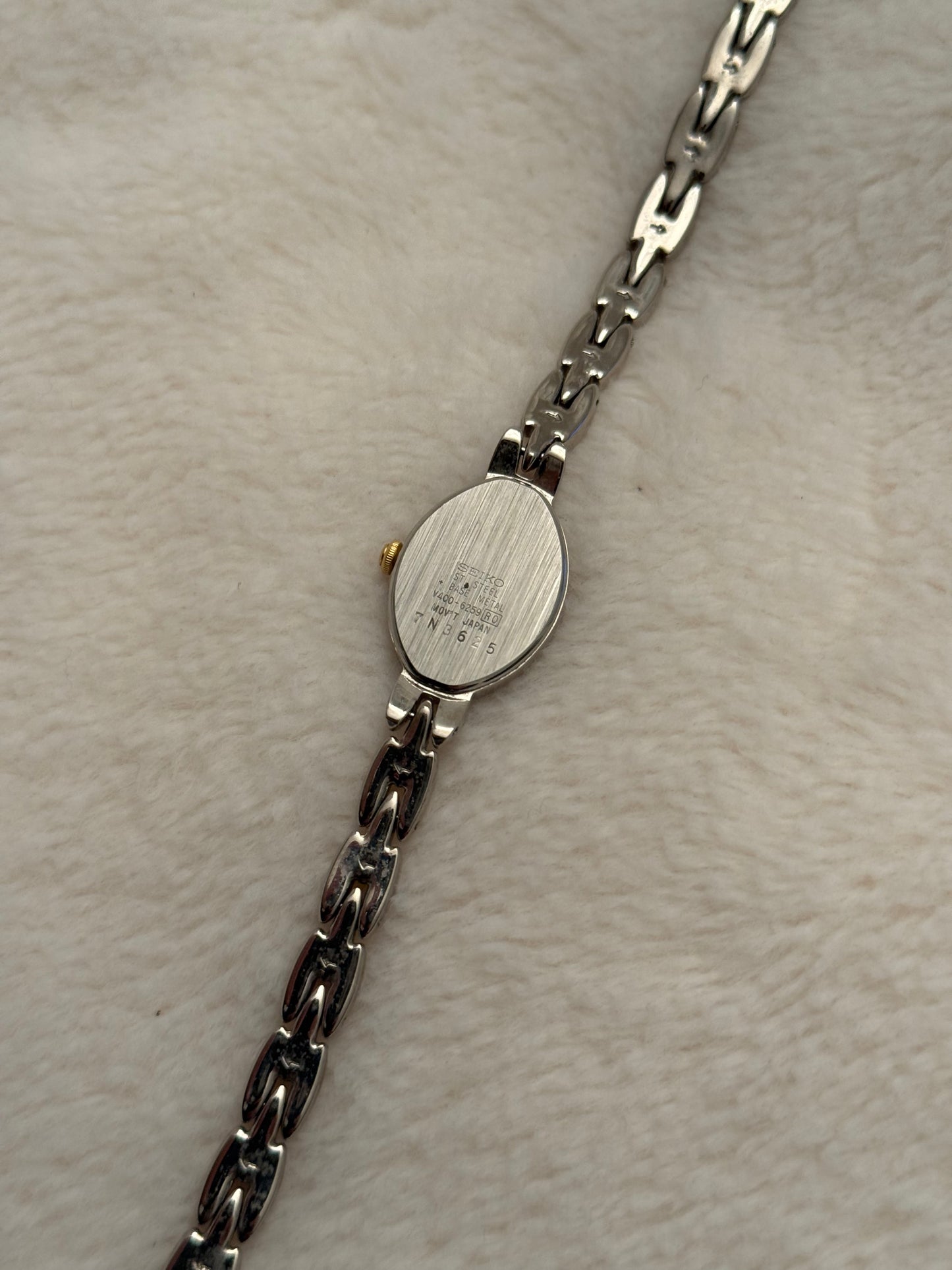 vintage seiko two tone watch