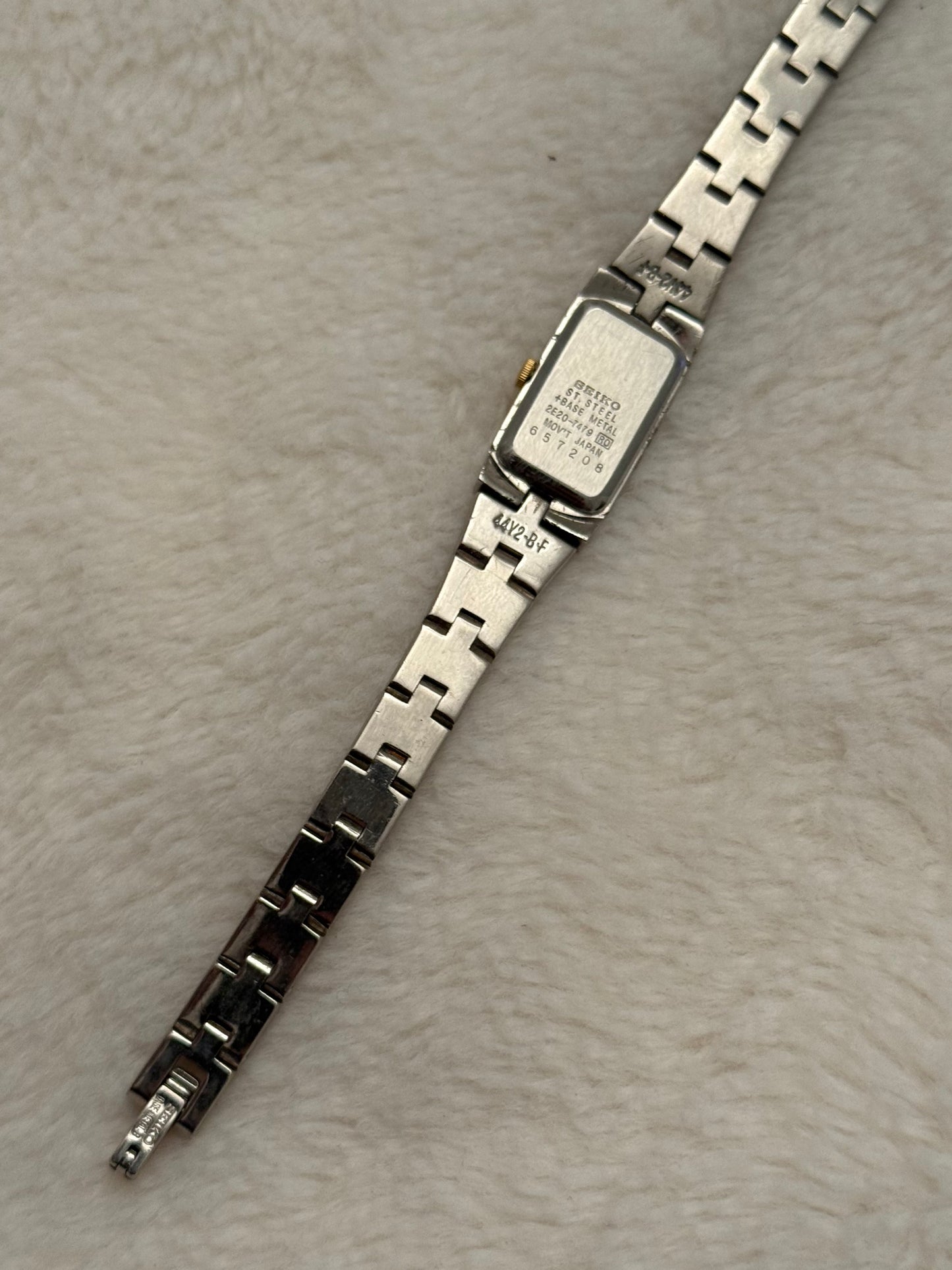 vintage seiko two tone watch