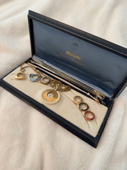 vintage nivada colorama interchangable watch