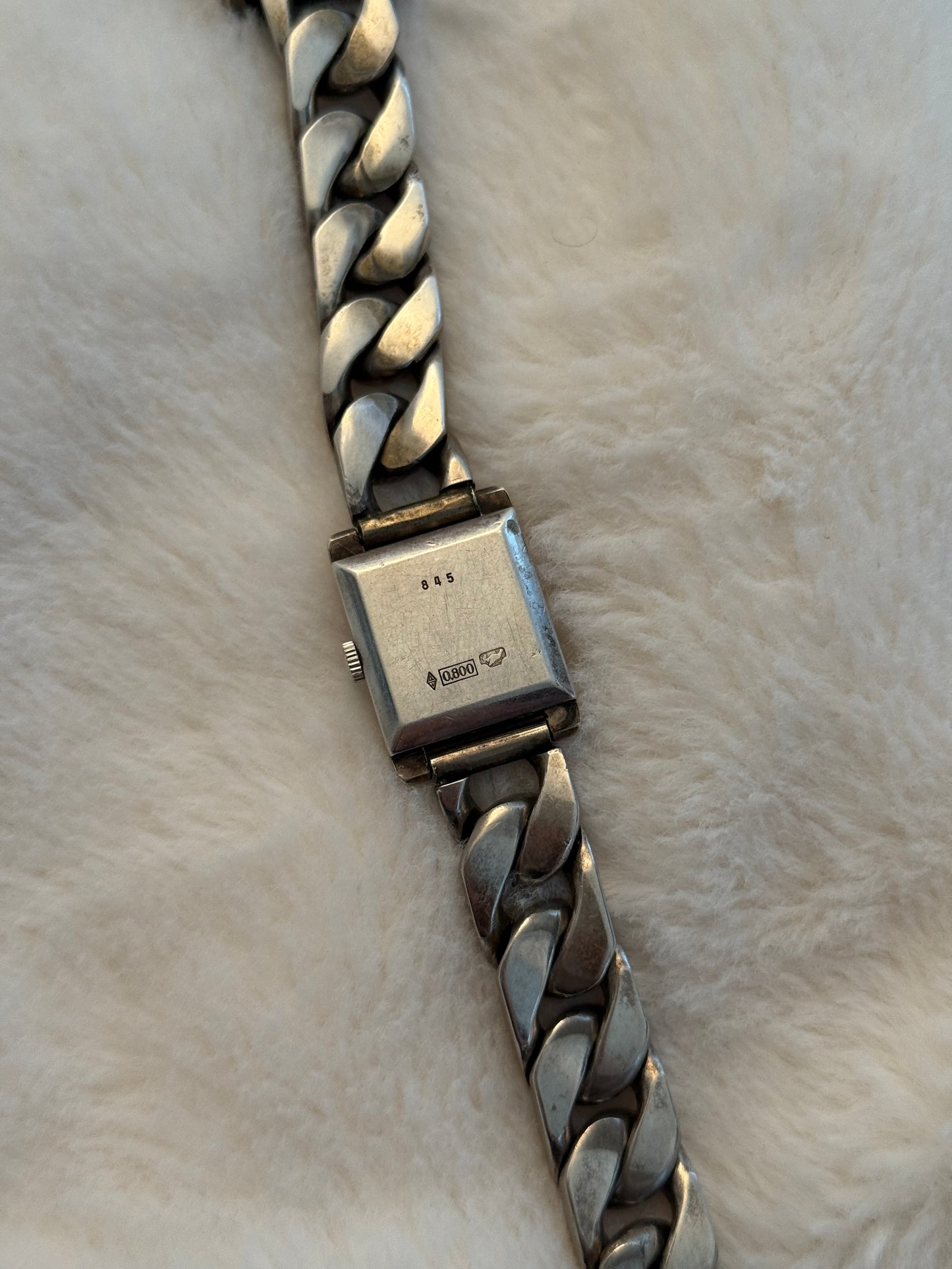 vintage solid silver croton watch