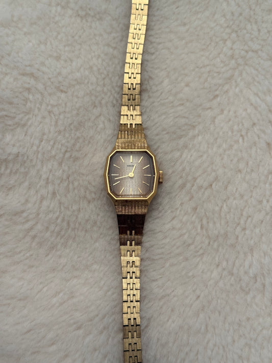 vintage seiko gold watch