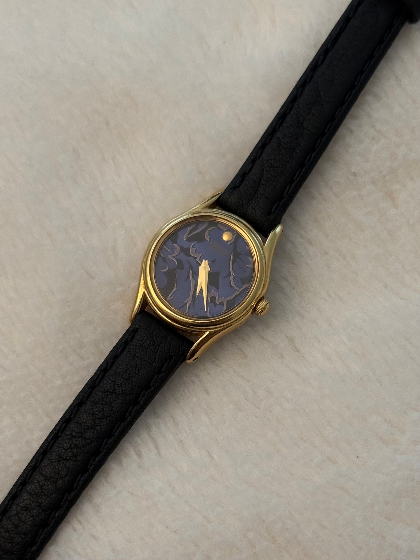 vintage seiko leather watch