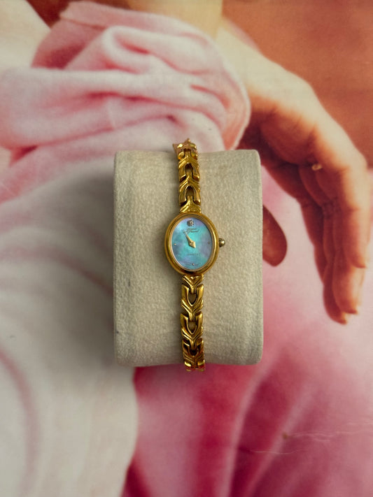 vintage blue jacques prevard watch