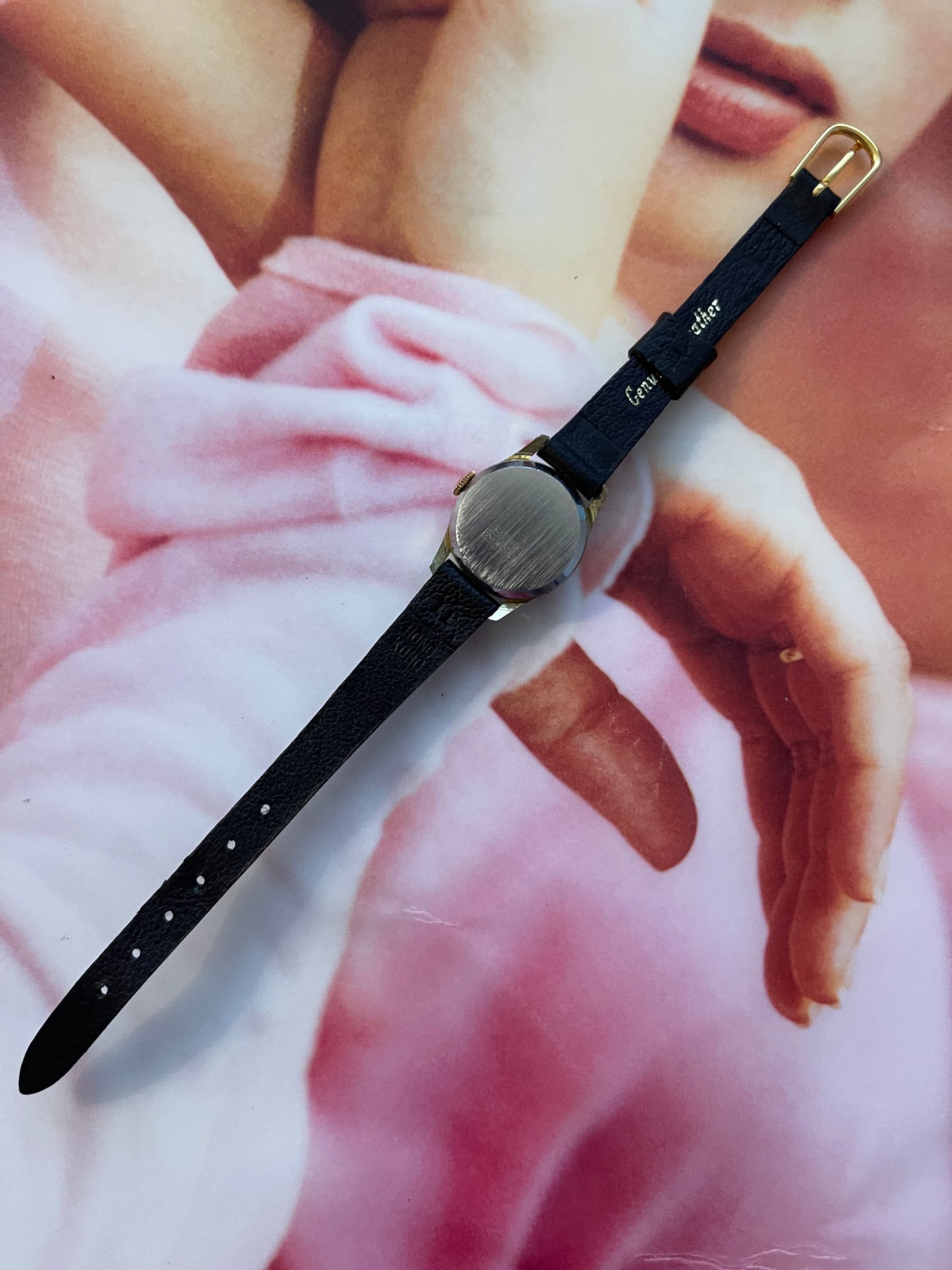 vintage Schiaparelli leather watch