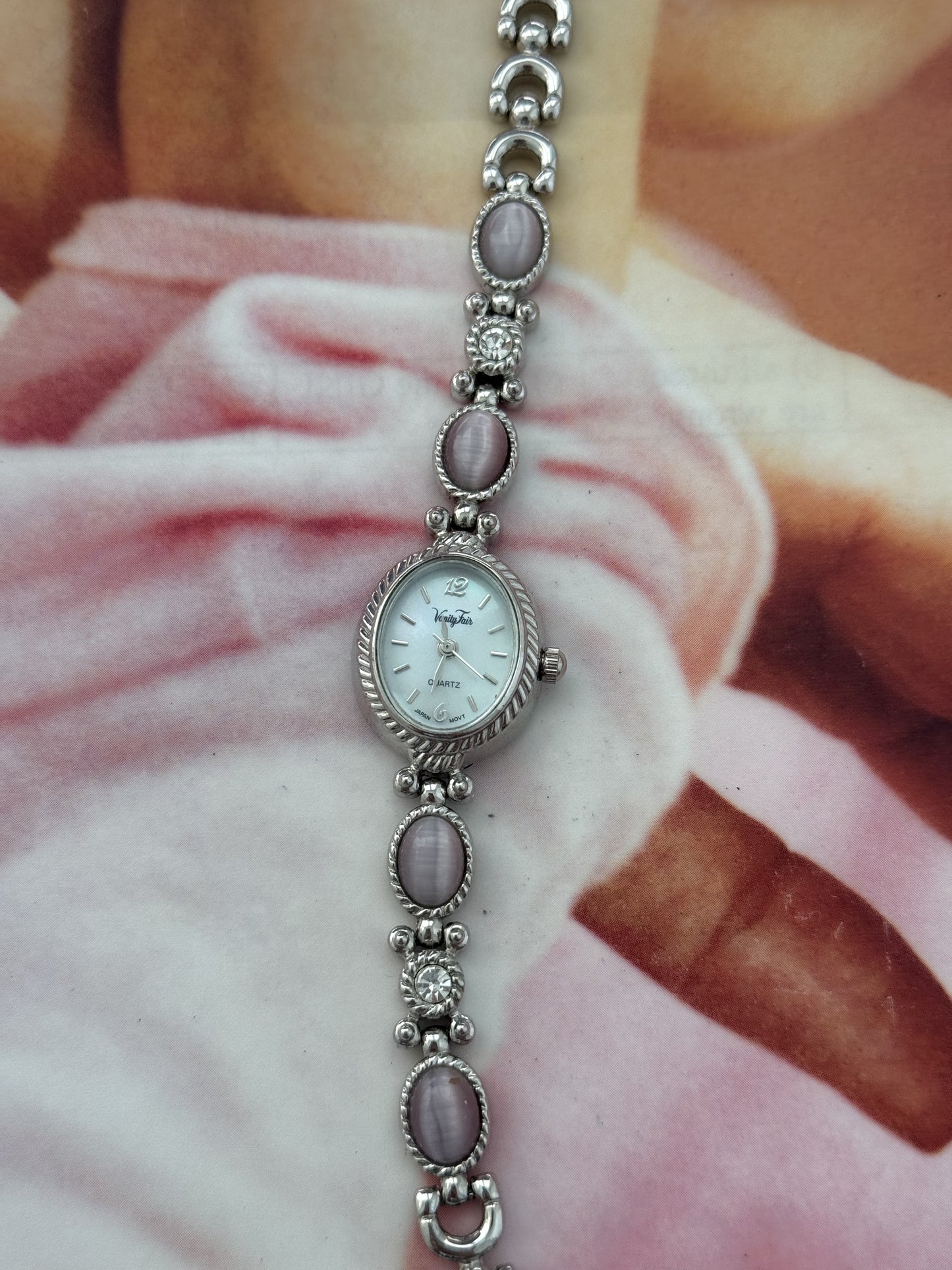 vintage vanity fair silver watch