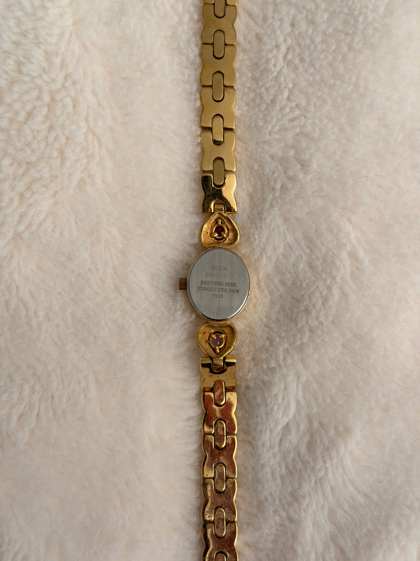 vintage elgin pearl and amethyst watch