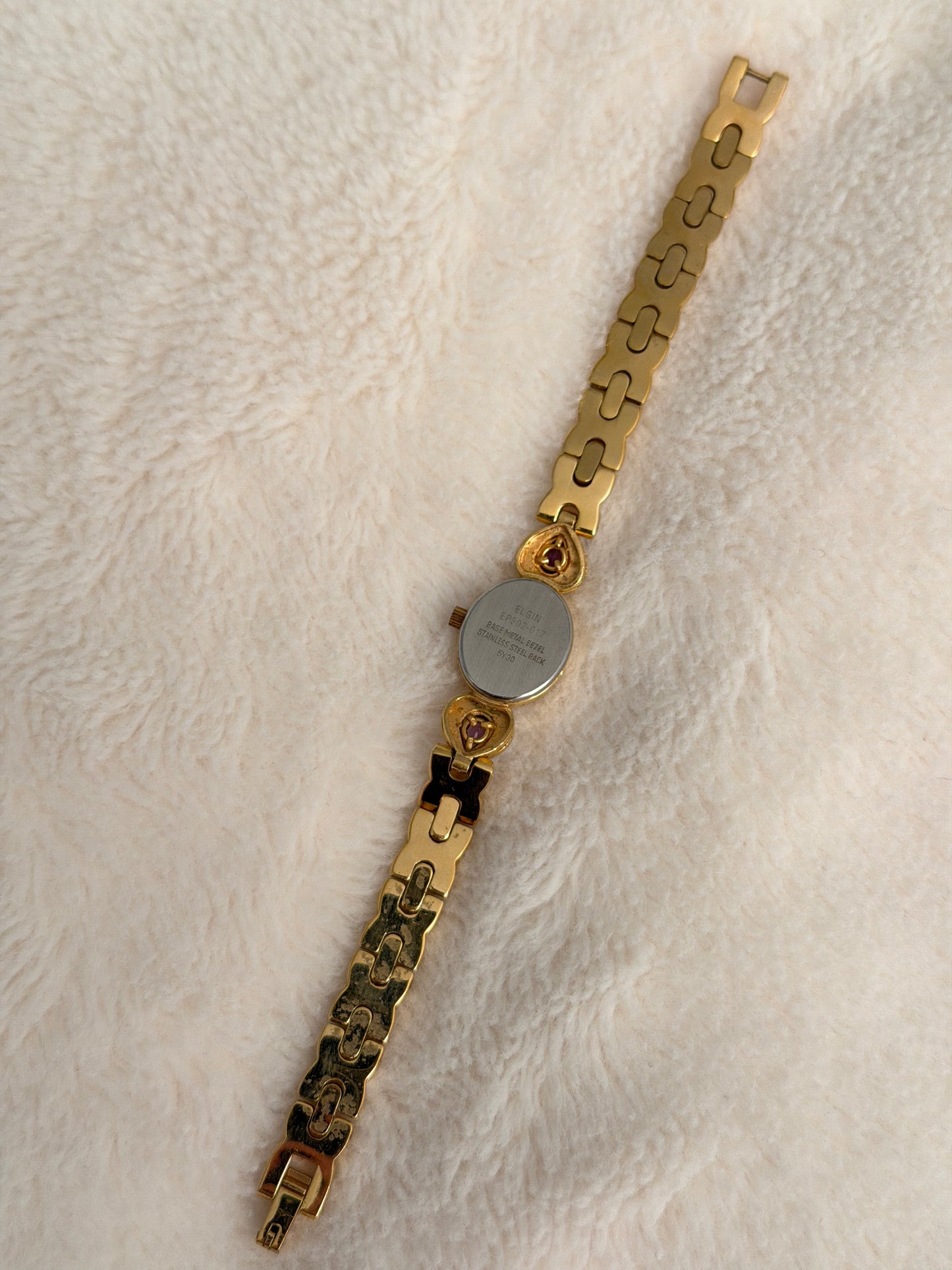 vintage elgin pearl and amethyst watch