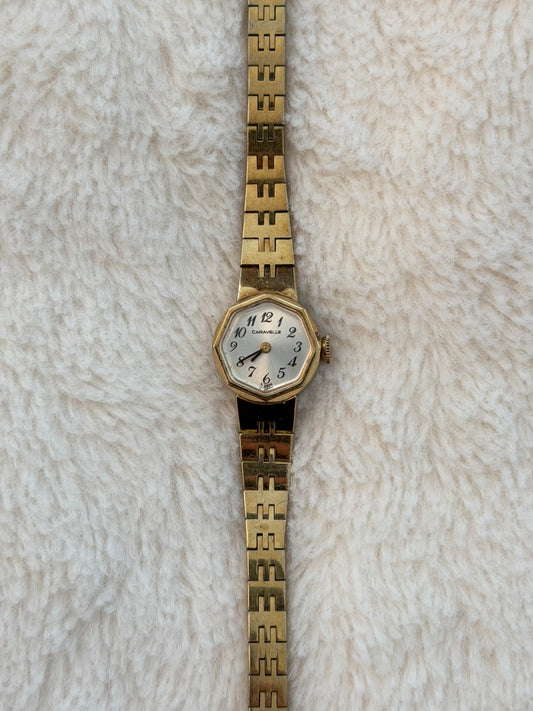 vintage caravelle gold watch