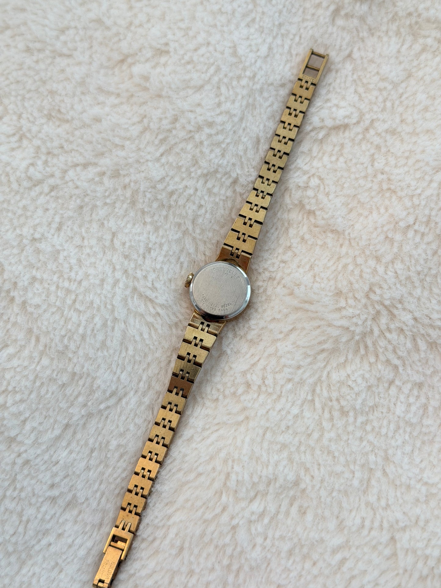 vintage caravelle gold watch